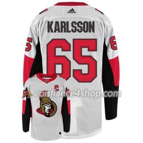 Adidas Maillot de Hockey Ottawa Senators ERIK KARLSSON 65 Blanc Authentic - Homme